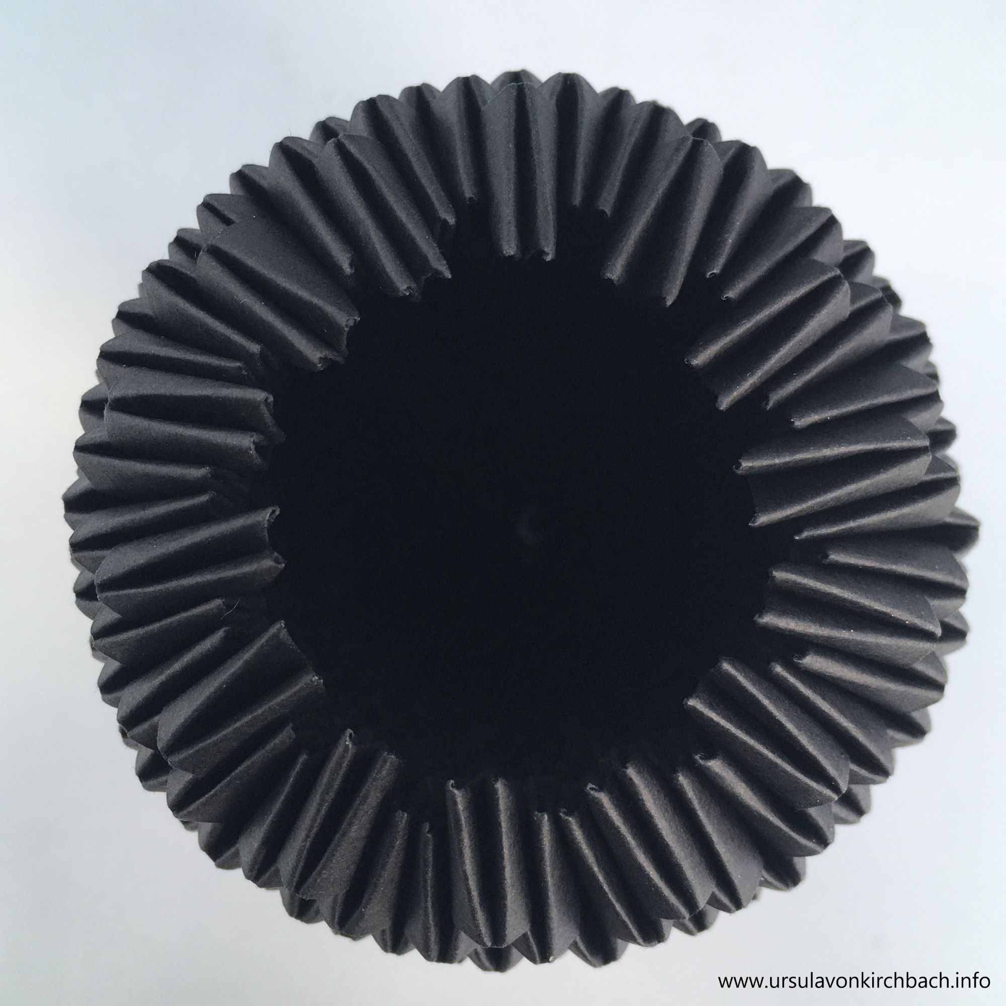 Draufsicht Papierobjekt b