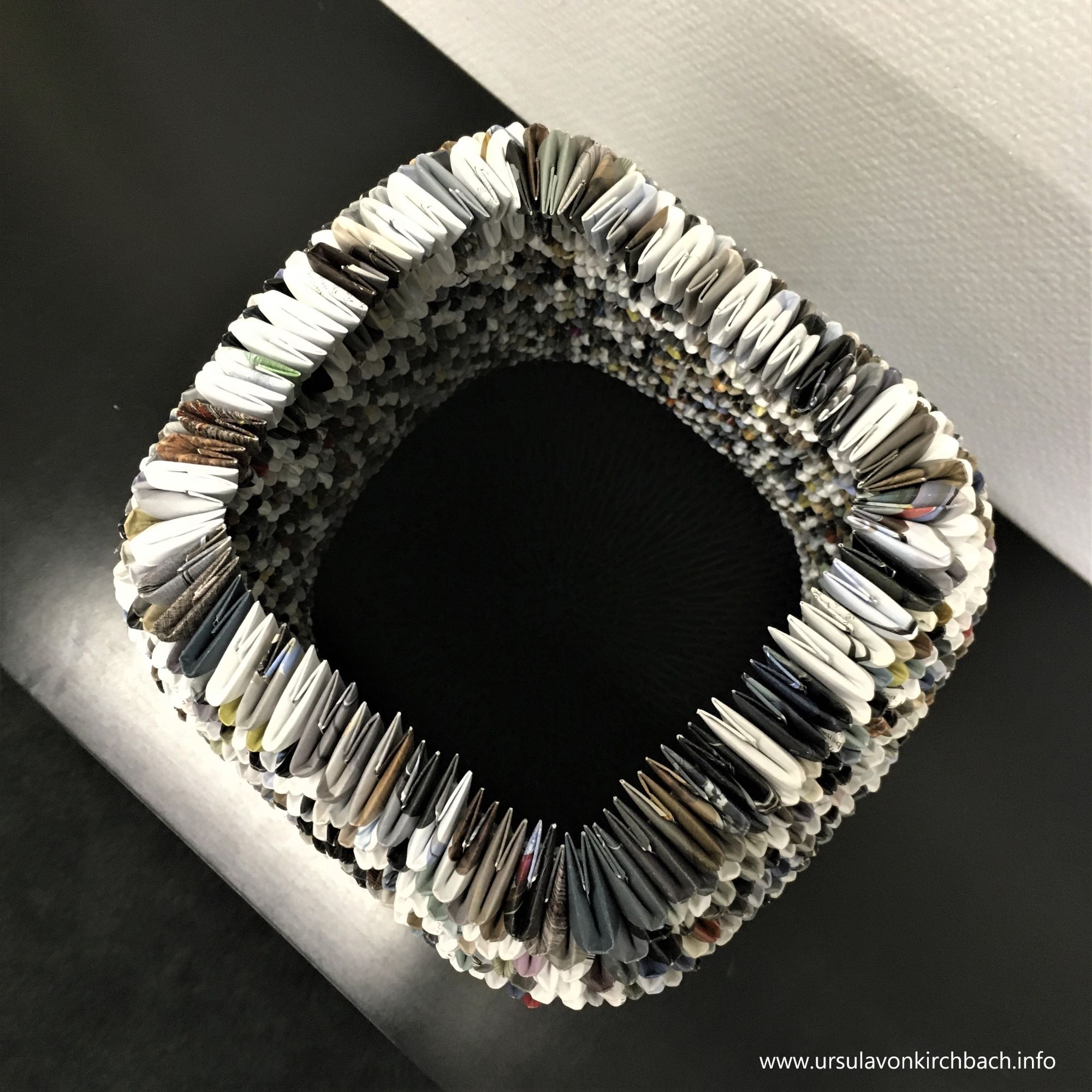 Papierobjekt quadratisch Draufsicht